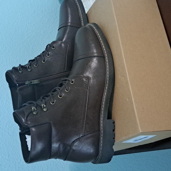 Jousen Milan Brand New Mens Boots Leahter Retro Dark Brown - Picture 7 of 11